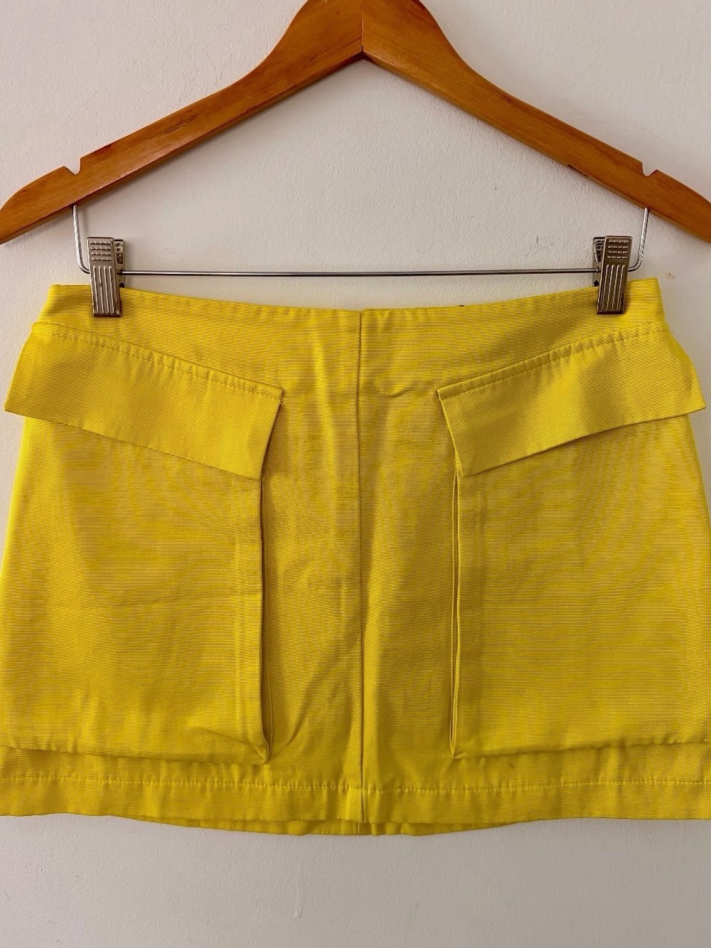 Topshop Bright Yellow Pocket Mini Skort